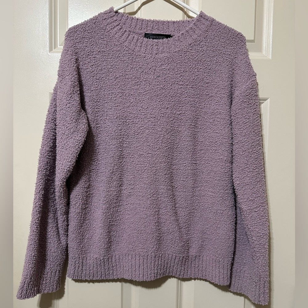 Cozy Lavender Crew Neck pajama set